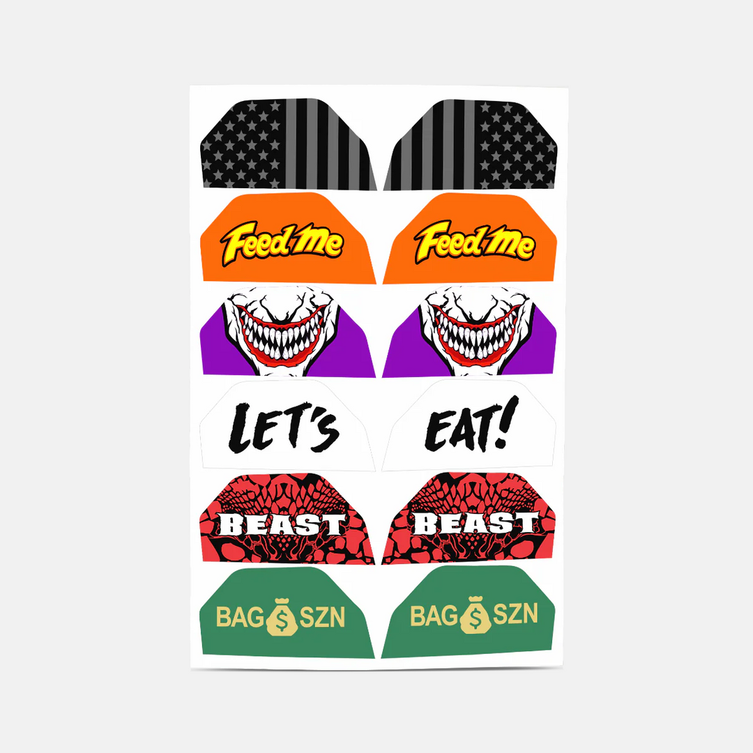 Stickers for Helmet Visor Tabs Collection #2