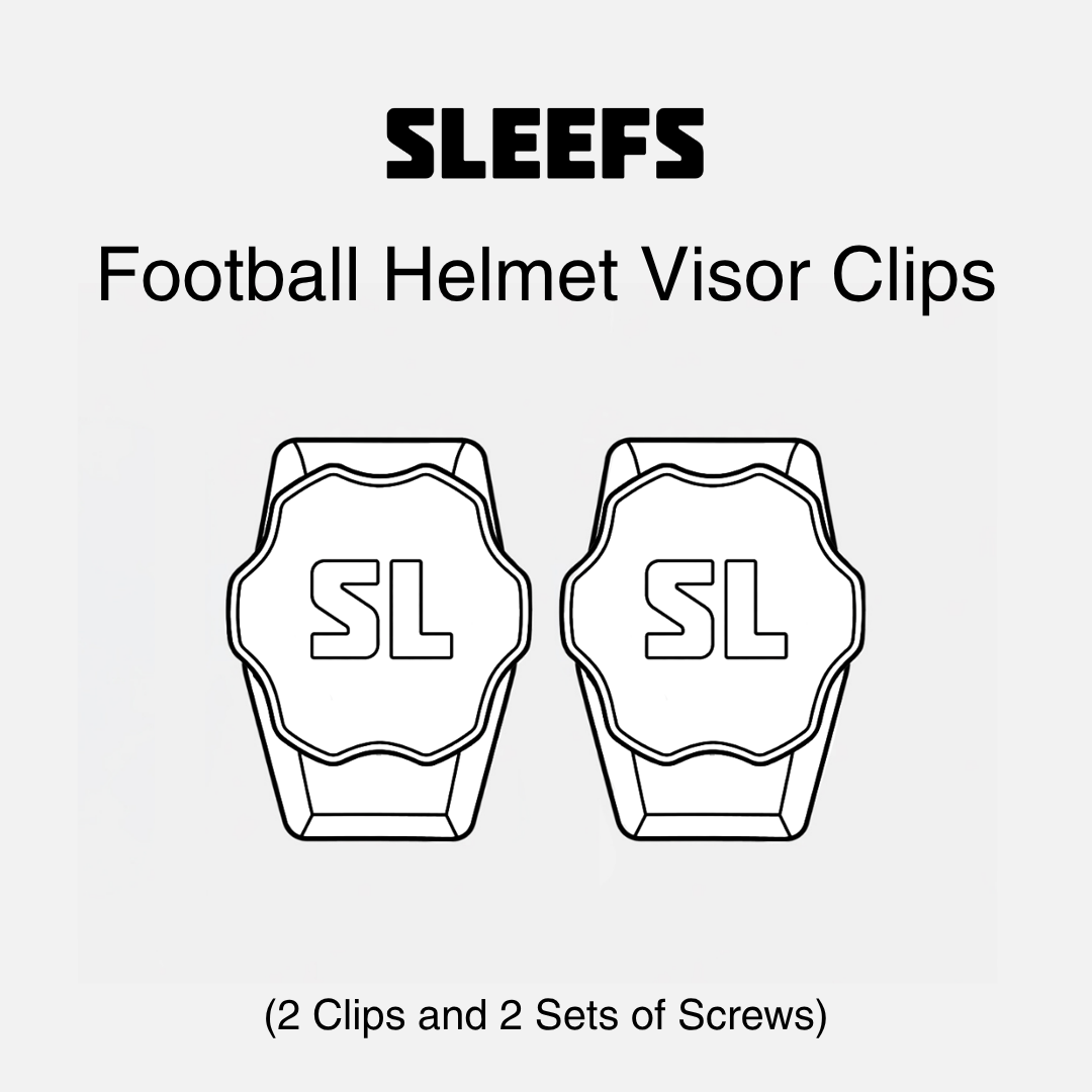 Gold Football Helmet Visor Quick Clips