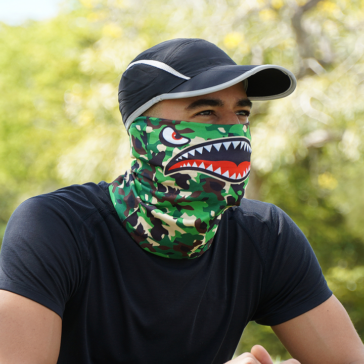 War Shark Jungle Camo Neck Gaiter