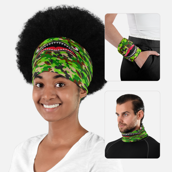 War Shark Jungle Camo Neck Gaiter