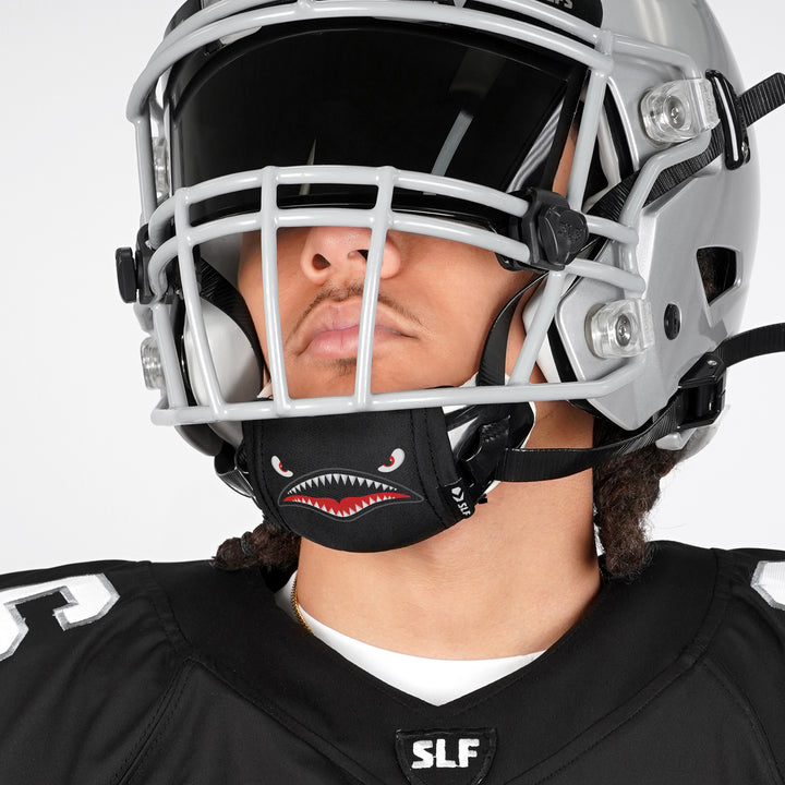 War Shark Blackout Chin Strap Cover