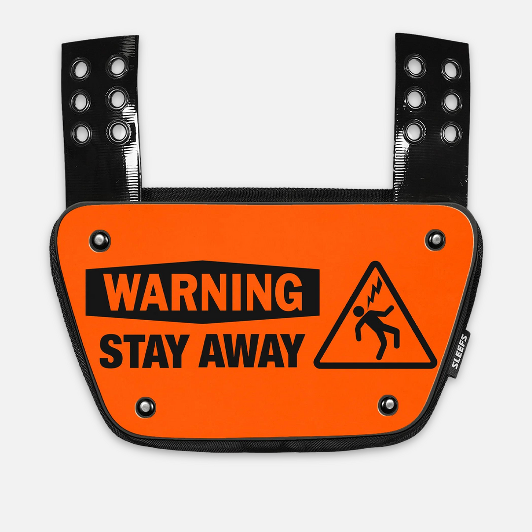 Warning Stay Away Sticker for Backplate