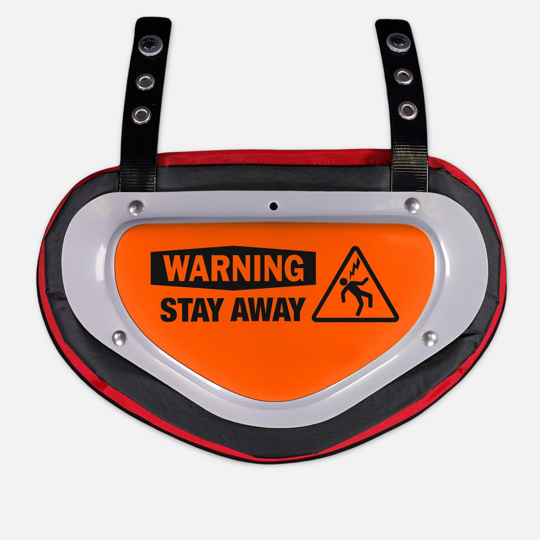 Warning Stay Away Sticker for Backplate