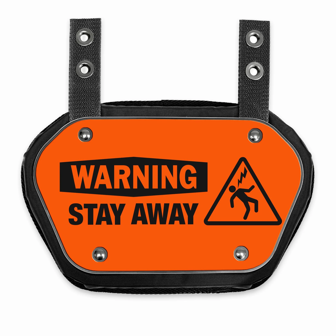Warning Stay Away Sticker for Backplate