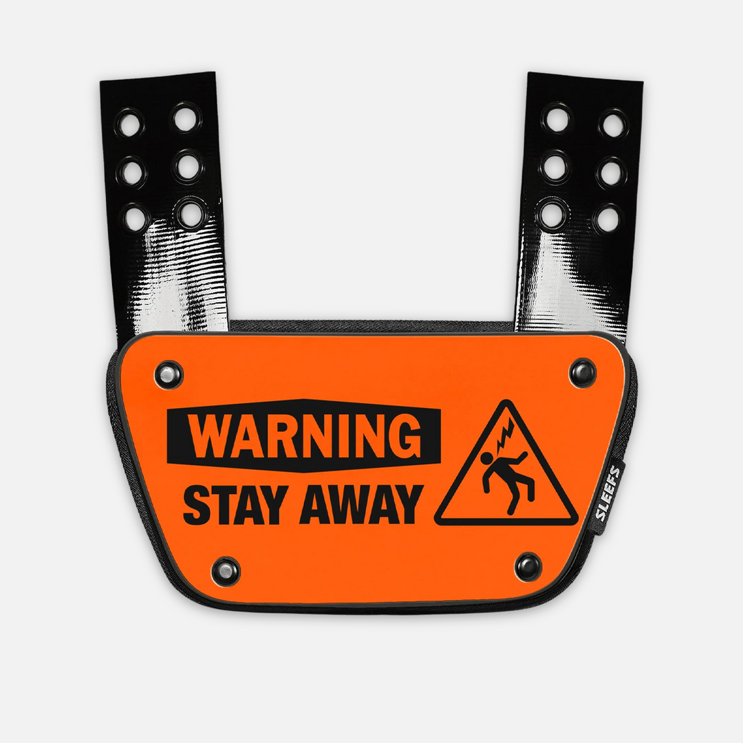 Warning Stay Away Sticker for Backplate