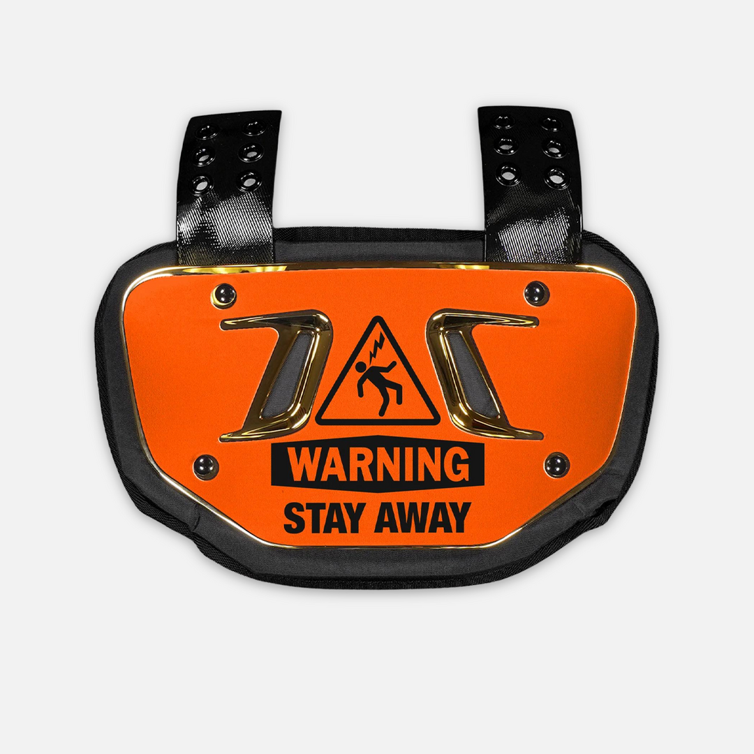 Warning Stay Away Sticker for Backplate