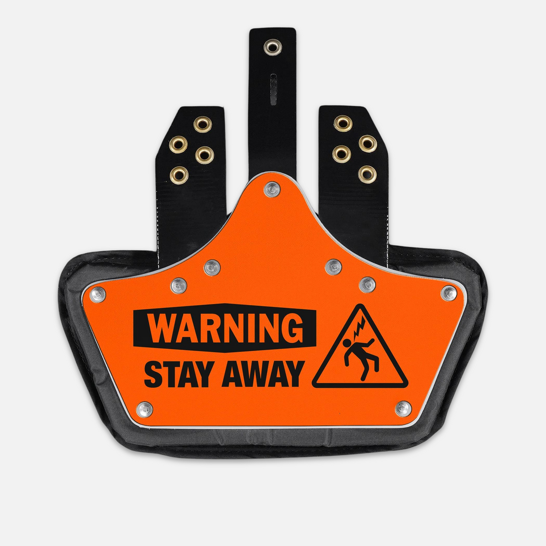 Warning Stay Away Sticker for Backplate