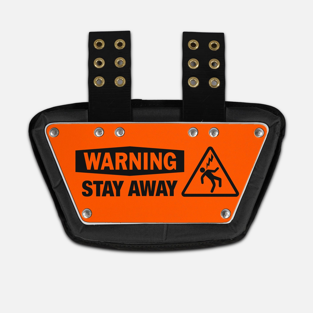 Warning Stay Away Sticker for Backplate