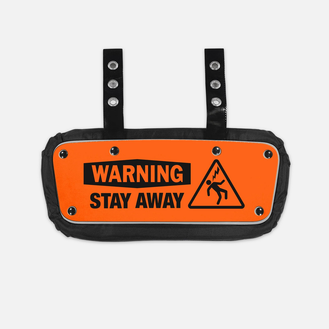 Warning Stay Away Sticker for Backplate