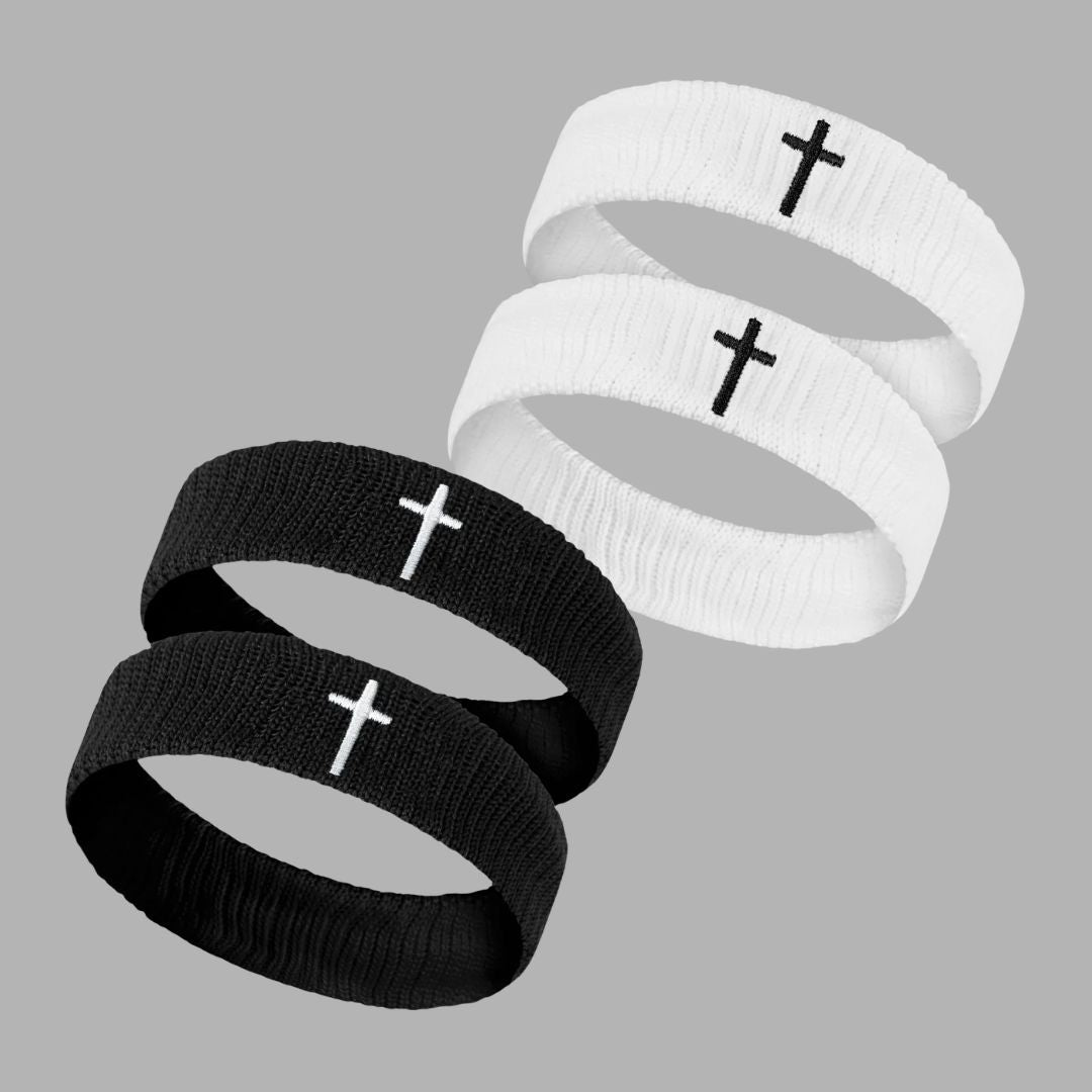 Faith Cross Drip Bicep Bands