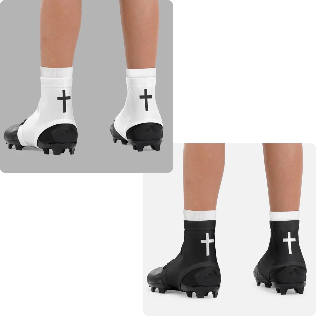 Faith Cross Kids Spats / Cleat Covers