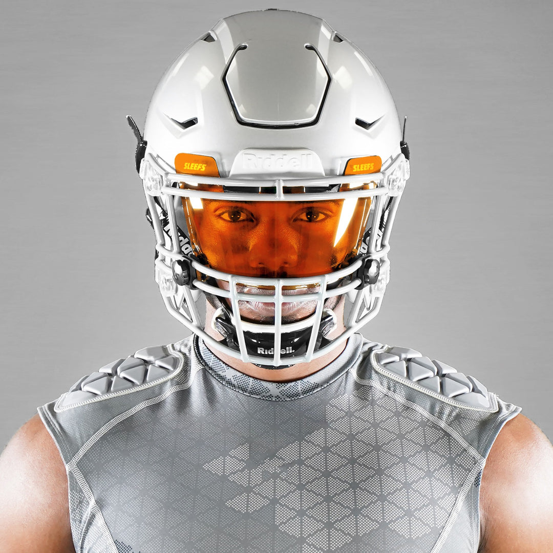 Hue Orange Helmet Eye-Shield Visor