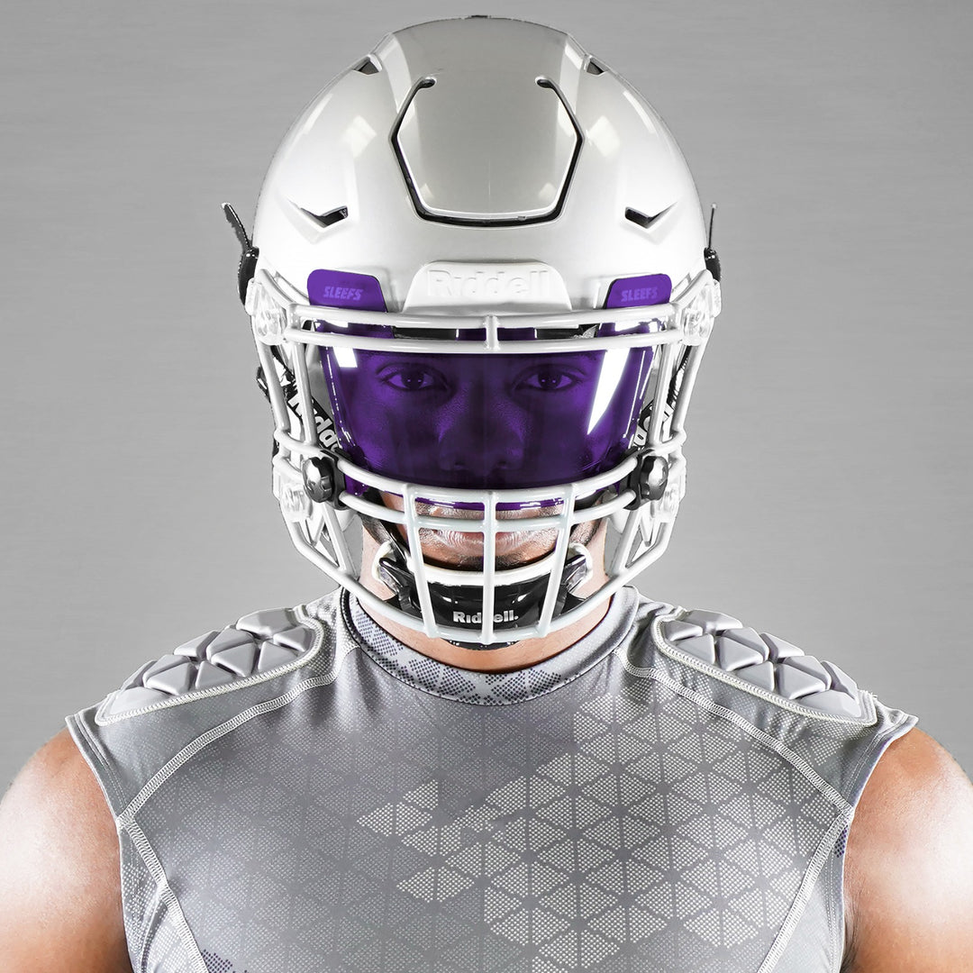 Hue Purple Helmet Eye-Shield Visor