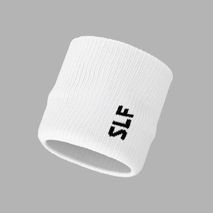 White Drip Wristband with Logo (Single)