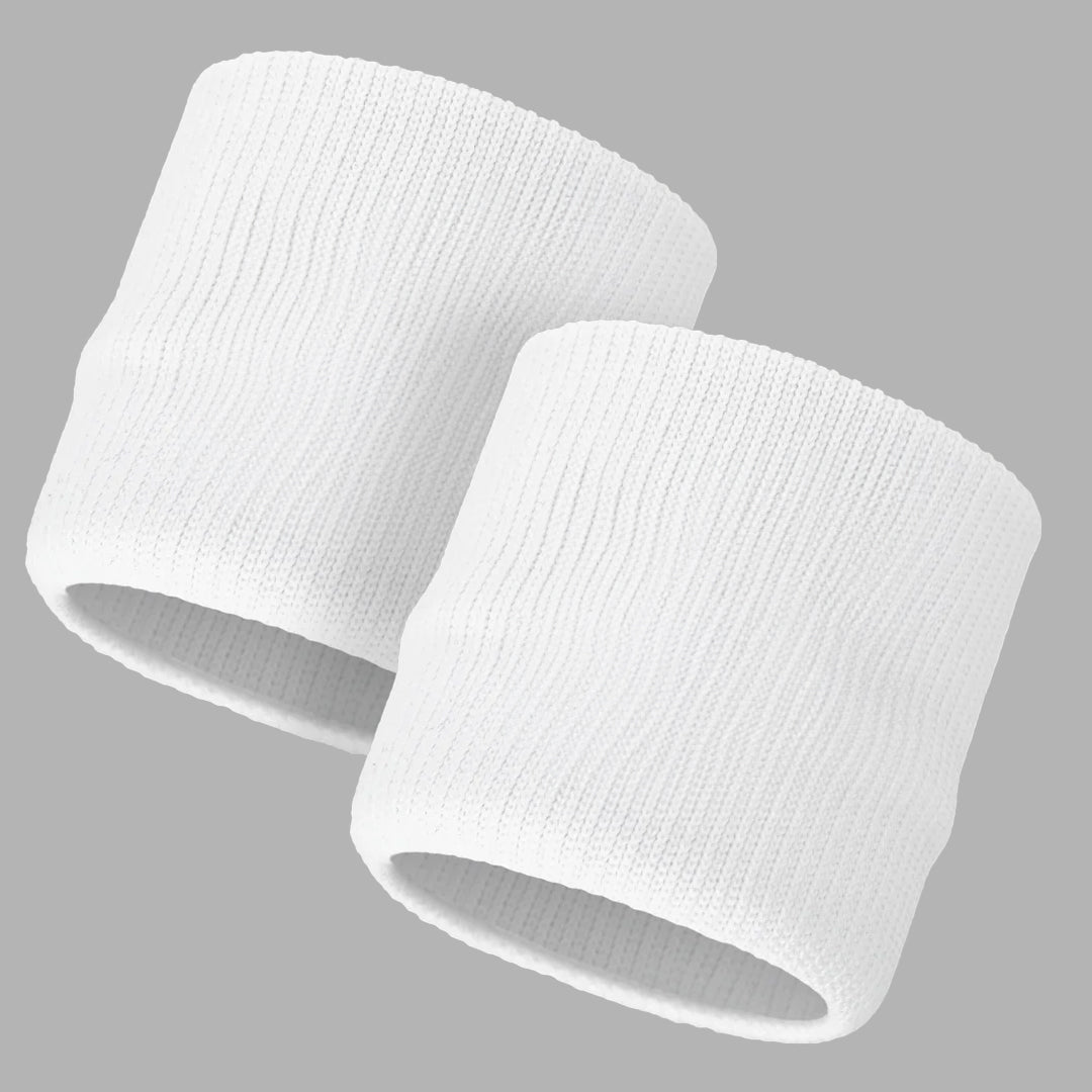 White Drip Wristbands (Pair)