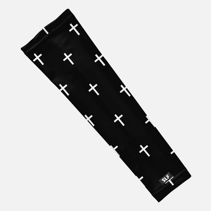 White Cross Pattern Arm Sleeve