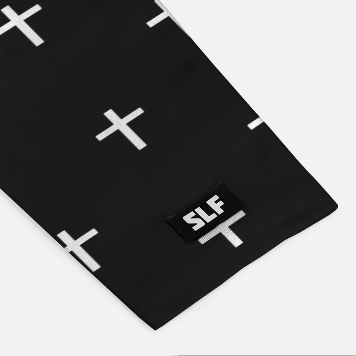 White Cross Pattern Arm Sleeve