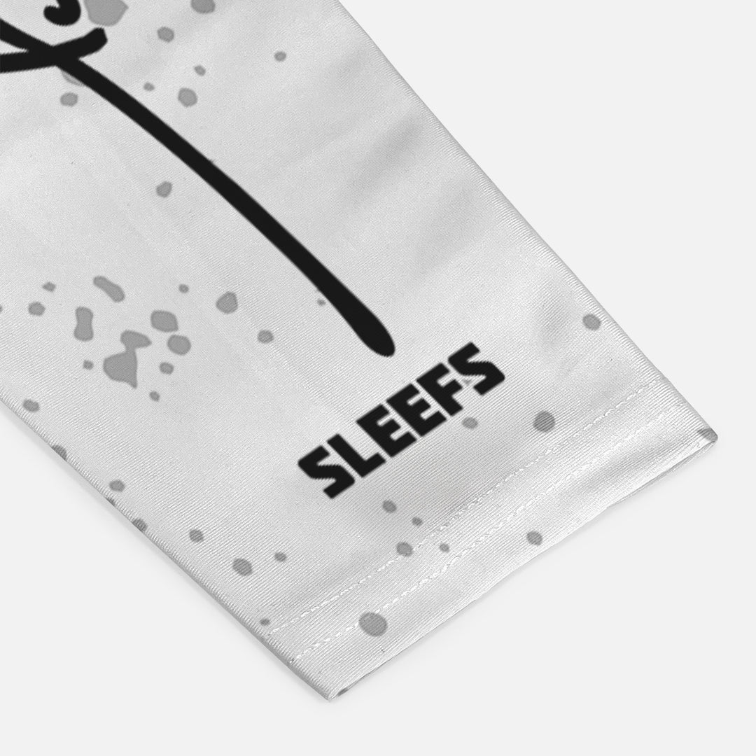 White Gray Splatter Baseball Arm Sleeve