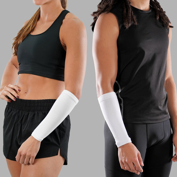 White Seamless Forearm Sleeve
