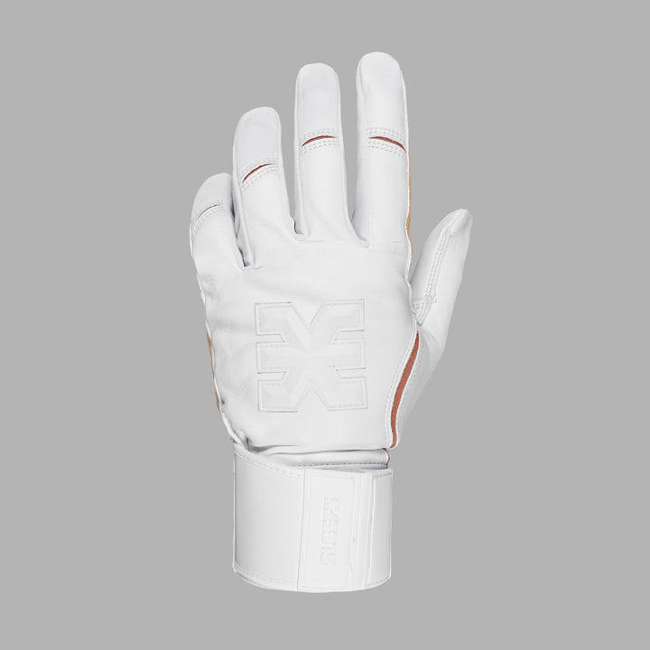 White Baseball Batting Gloves