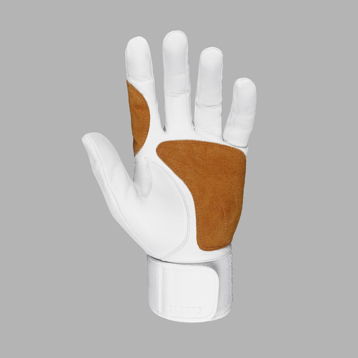 White Baseball Batting Gloves