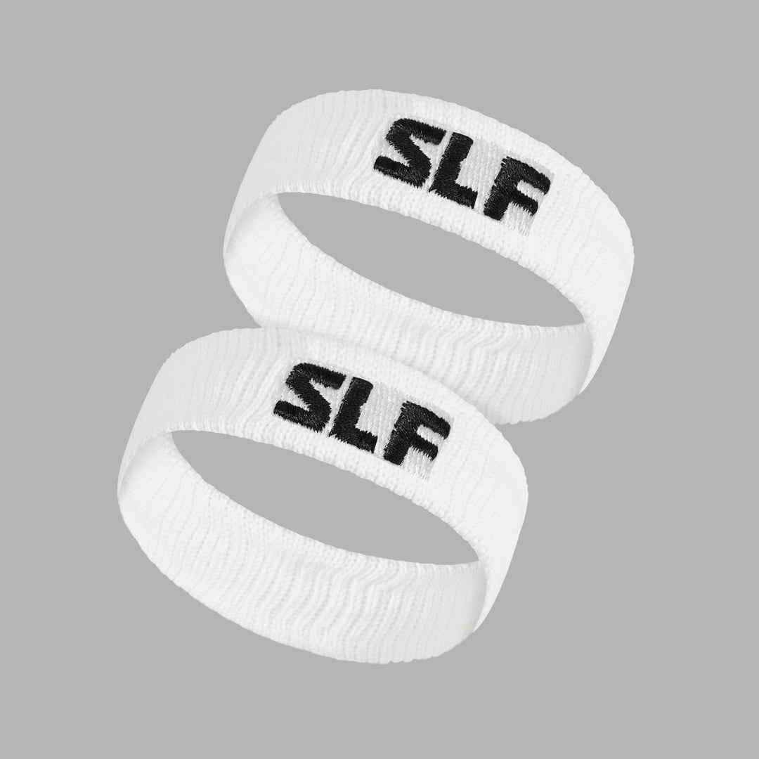 White Drip Bicep Bands for Kids