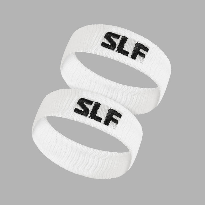 White Drip Bicep Bands for Kids