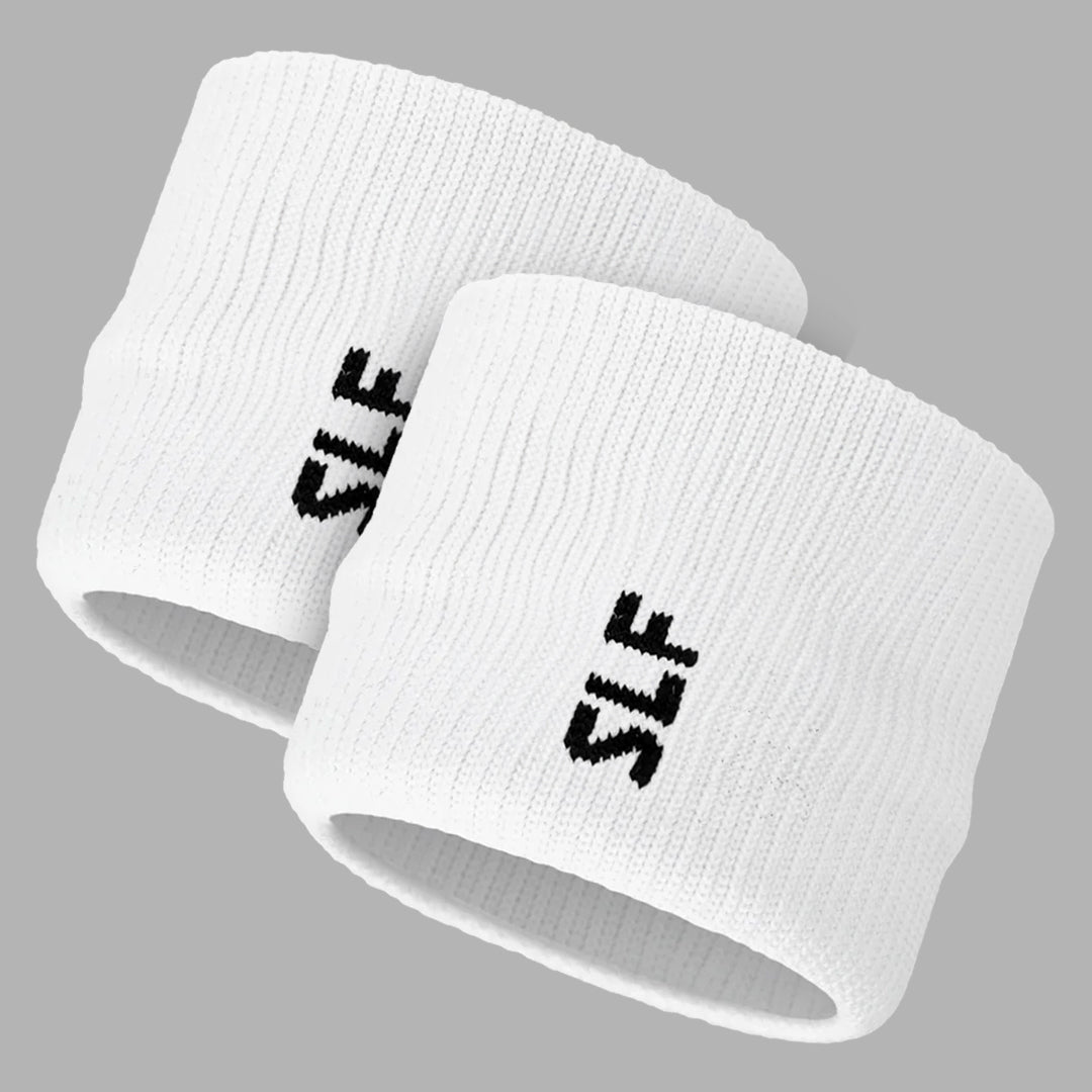 White Drip Wristbands (Pair) - Big