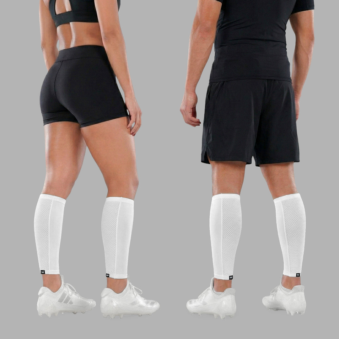 White Pro Calf Sleeves