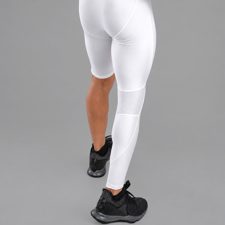 White Single-leg Tights