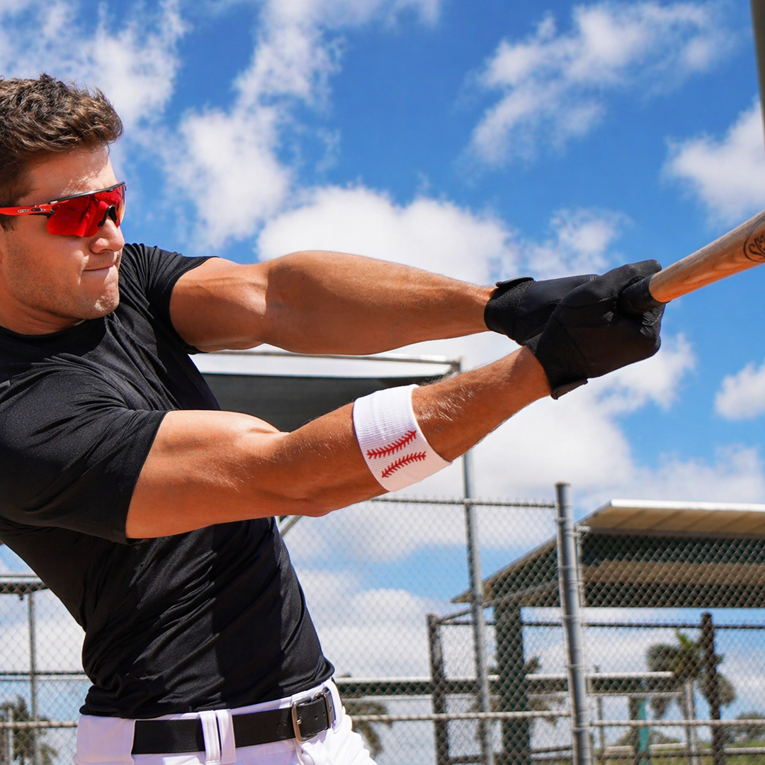 Baseball Lace Drip Wristband