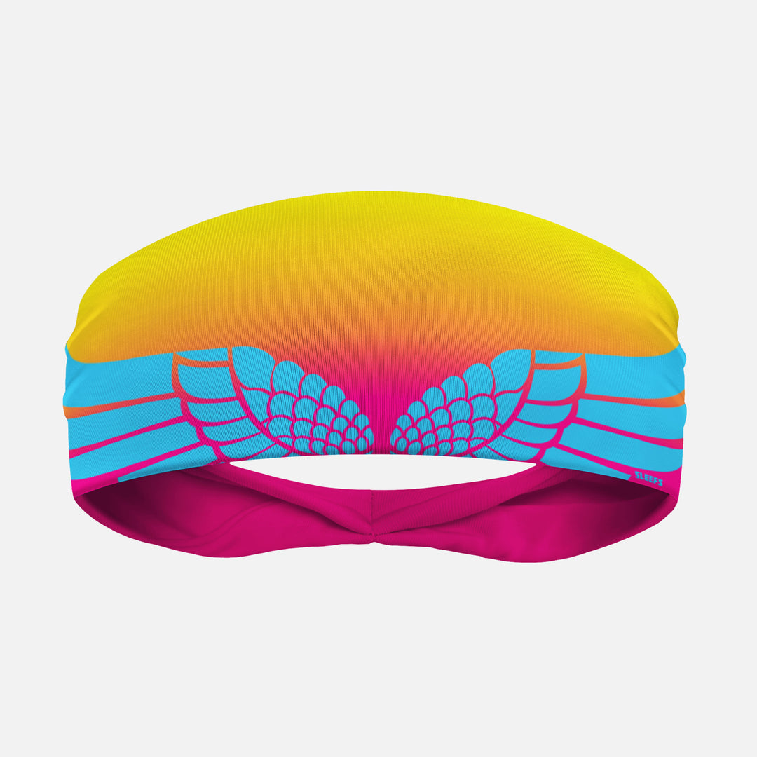 Neon Wings Sunset Headband