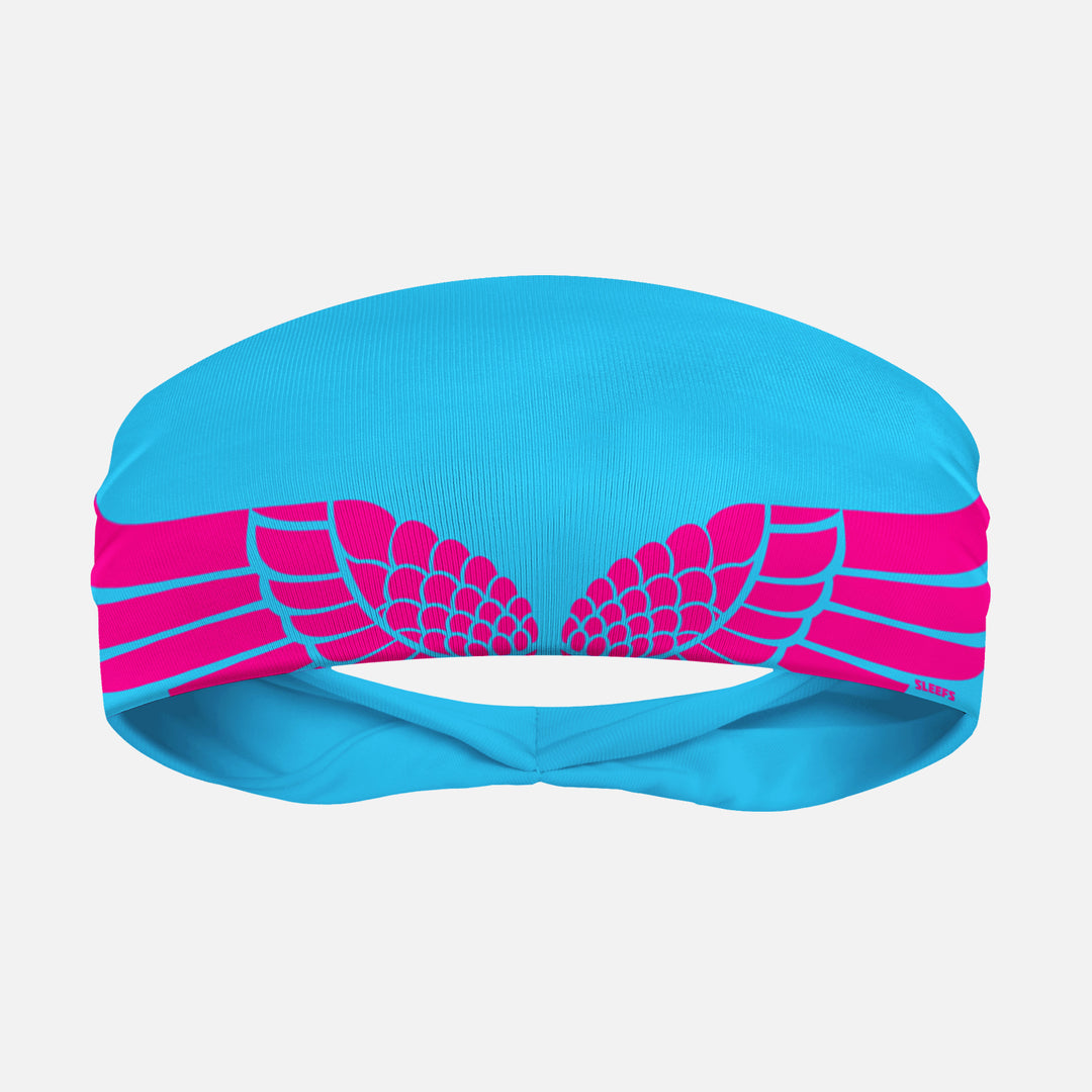 Neon Wings Electric Blue Headband