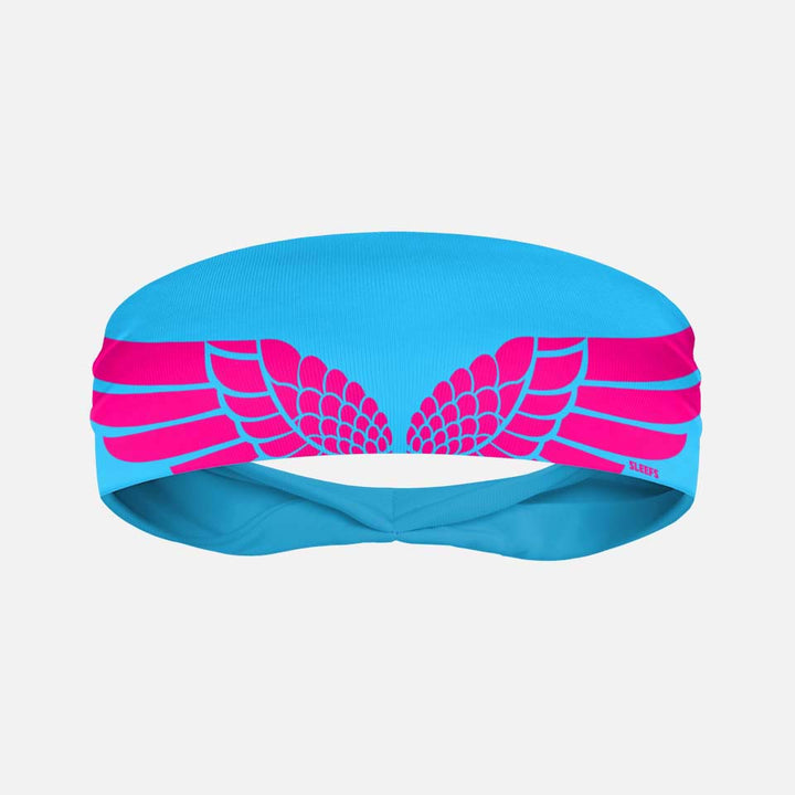 Neon Wings Electric Blue Kids Headband