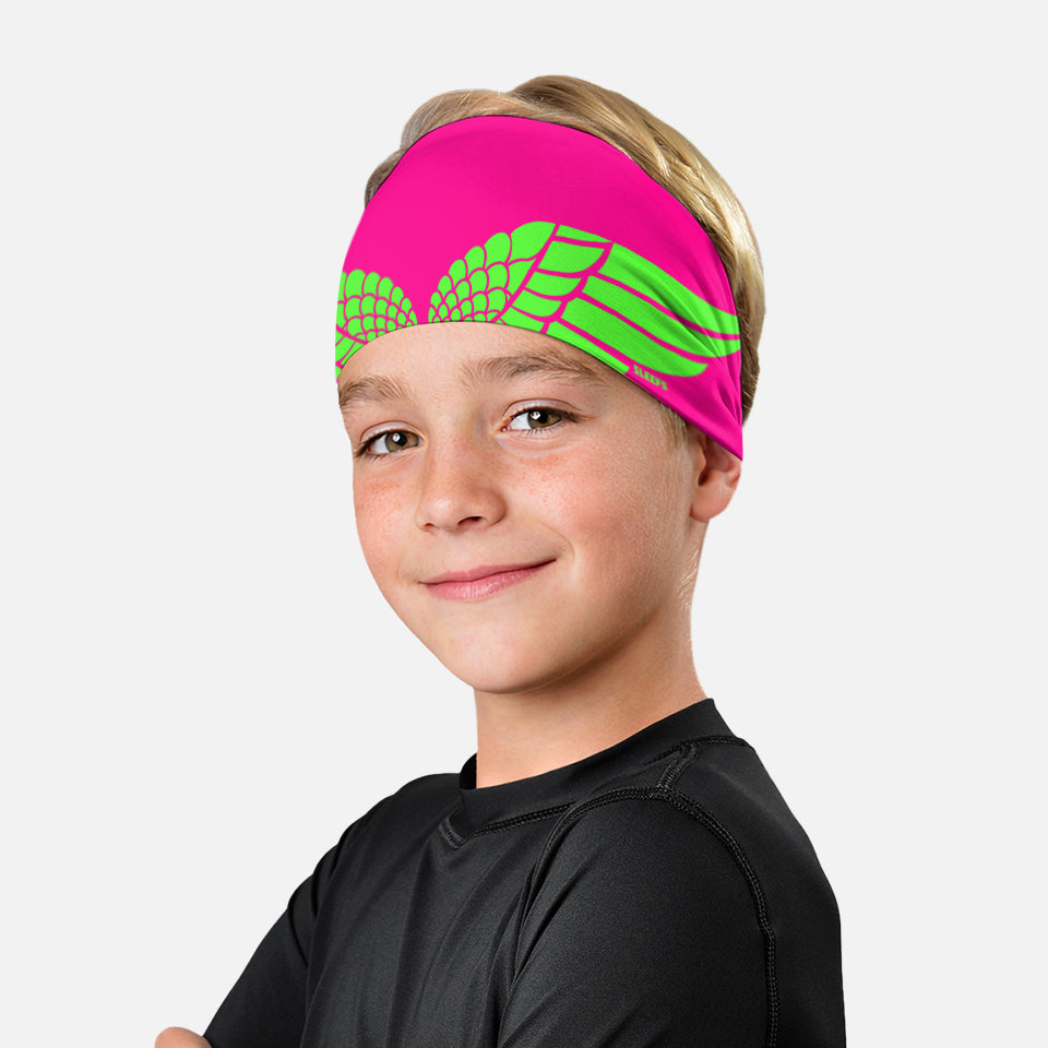 Neon Wings Hyper Pink Kids Headband