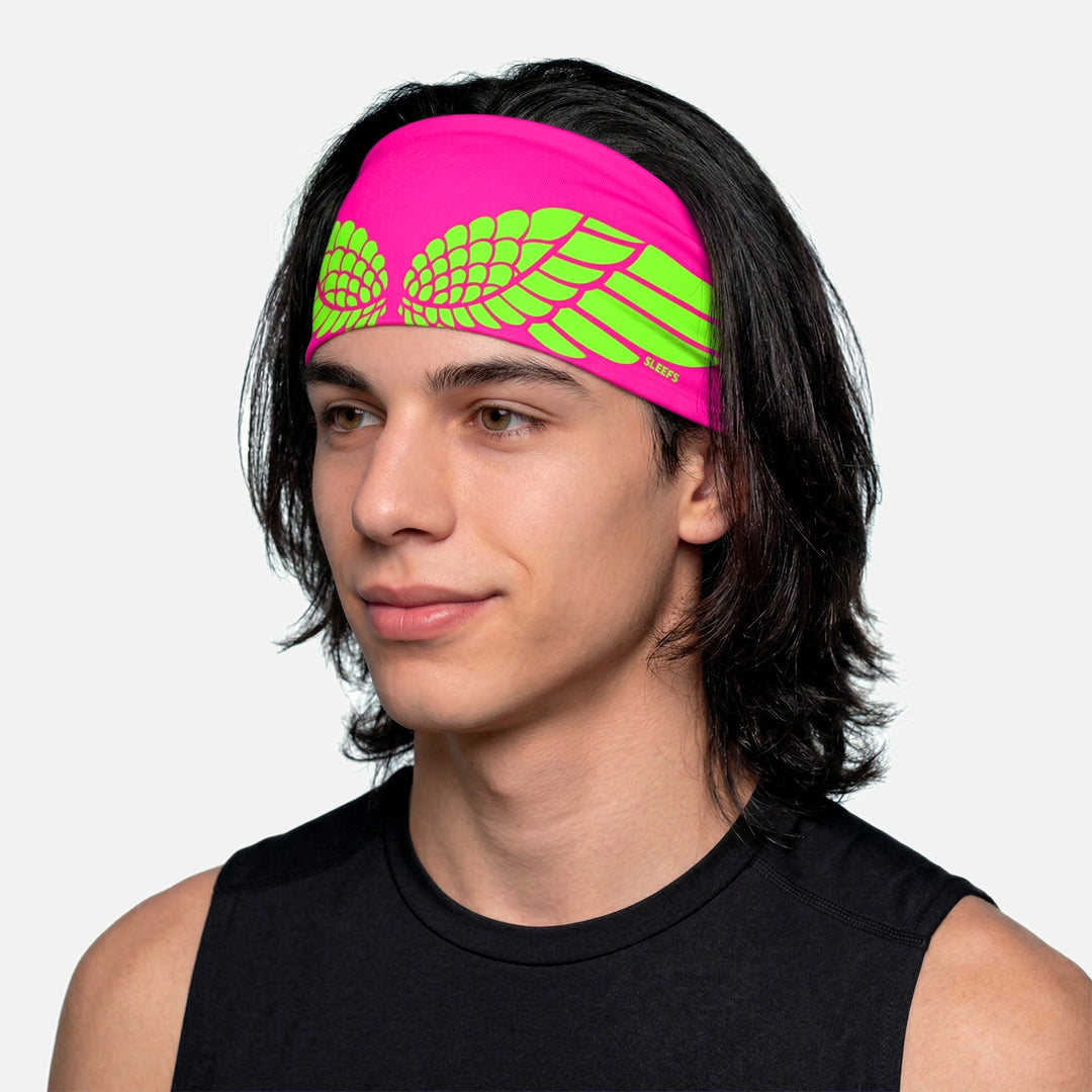 Neon Wings Hyper Pink Headband