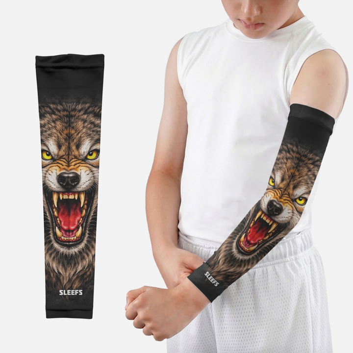 Wolf Feral Kids Arm Sleeve
