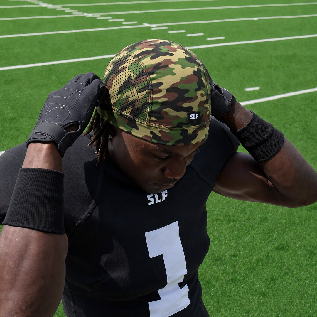Woodland Camo Skull Cap