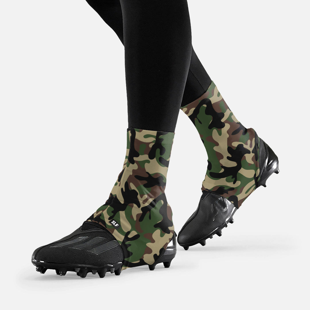 Woodland Camo Spats / Cleat Covers