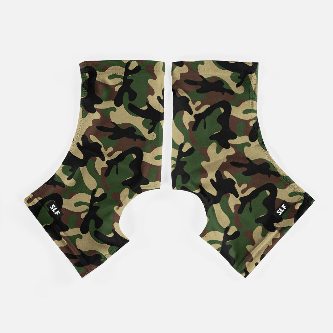 Woodland Camo Spats / Cleat Covers