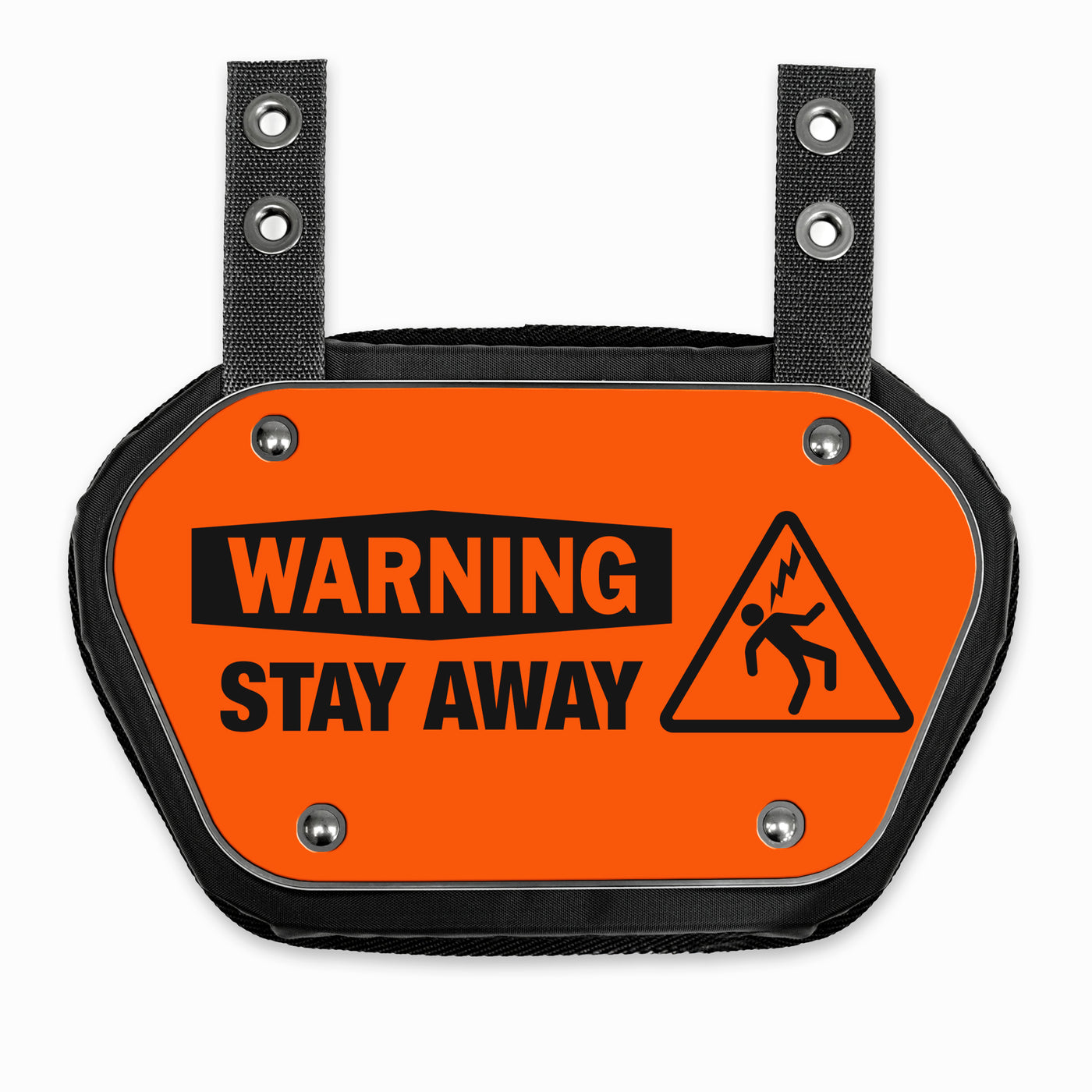 Warning Stay Away Sticker for Back Plate