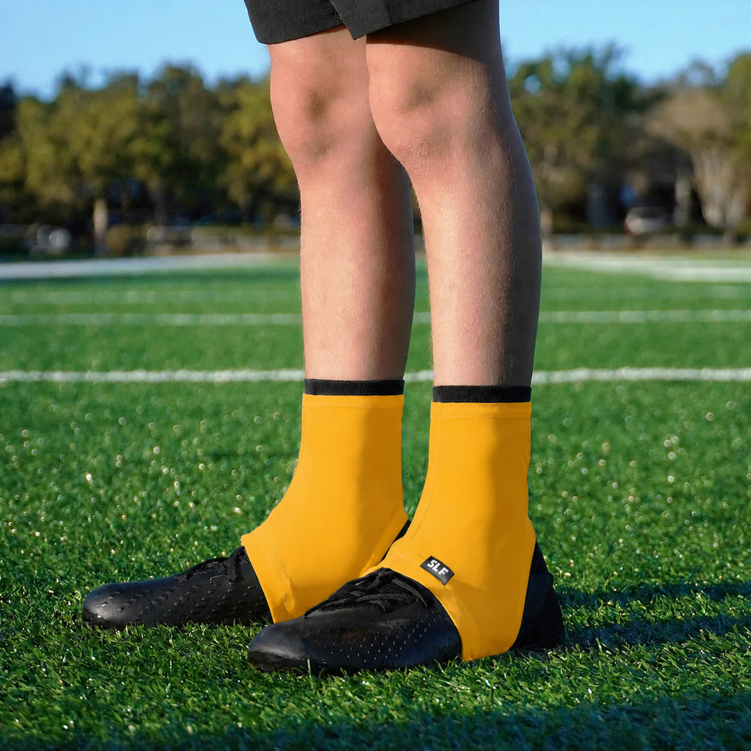 Hue Yellow Gold Kids Spats / Cleat Covers