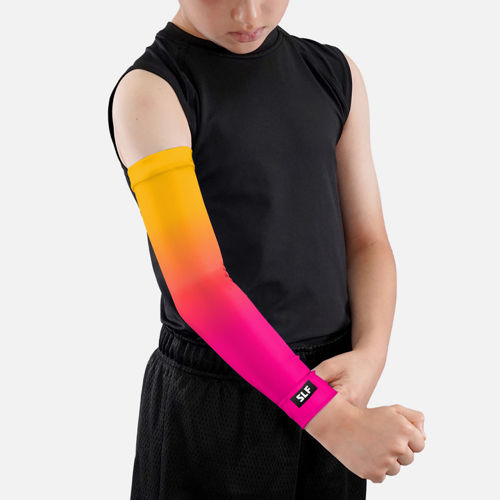 Yellow Pink Ice Pop Kids Arm Sleeve