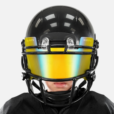 Yellow Red Bifrost Rainbow Helmet Eye-Shield Visor for Kids