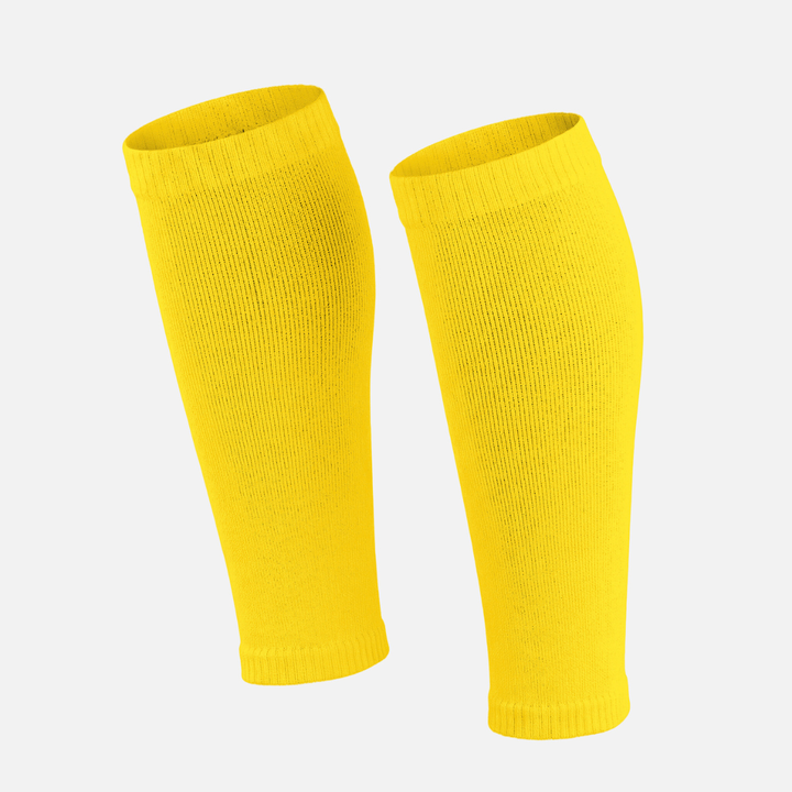 Hue Yellow Knitted Compression Calf Sleeves