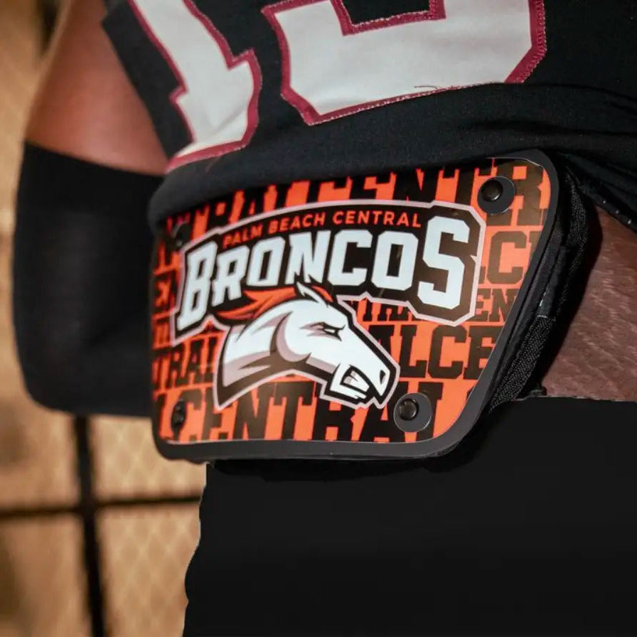 Custom Football Back Plate Decal