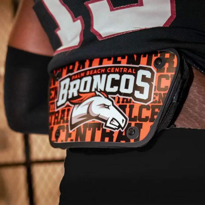 Custom Football Back Plate Decal