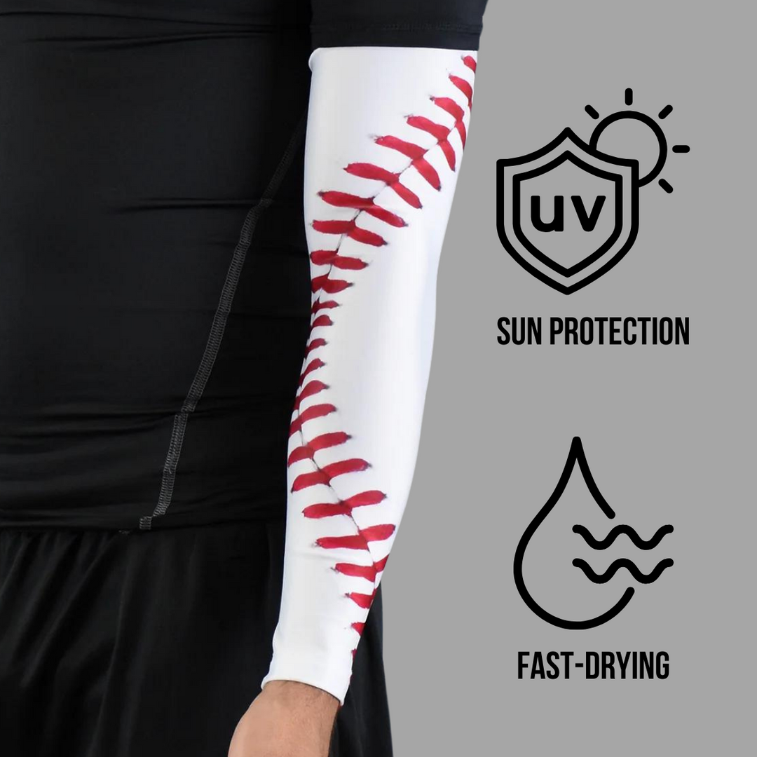 Baseball Lace UV Arm Sleeves (pair)