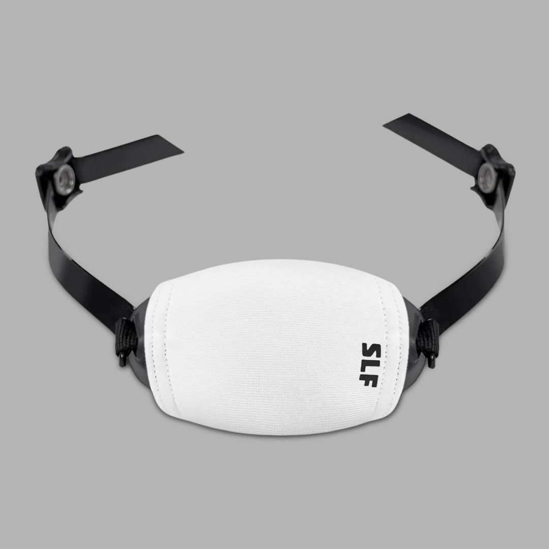 3 White Chin Strap Cover Bundle