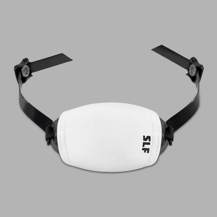 3 White Chin Strap Cover Bundle